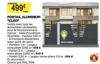 Bricomarché Portail Aluminium offre