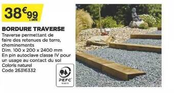 Bricomarché Bordure Traverse offre