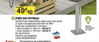 Bricomarché Pied De Poteau offre