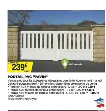 Bricomarché Portail Pvc offre