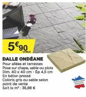 Bricomarché Dalle Ondéane offre