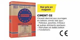 Bricomarché Ciment Ce offre