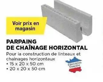 Parpaing De Chaînage Horizontal