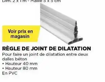 Bricomarché Règle De Joint De Dilatation offre
