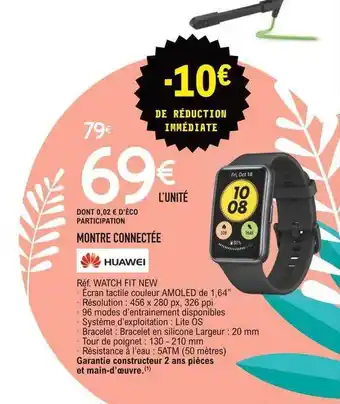 E.Leclerc Montre Connectée Huawei offre
