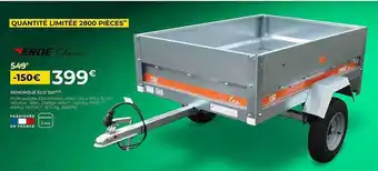 Feu Vert Remorque Eco 150 Erdé offre