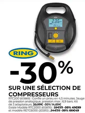 Feu Vert Sélection De Compresseurs Ring offre