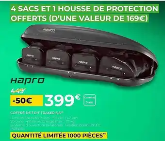 Feu Vert Coffre De Toit Traxer 6.6 Hapro offre