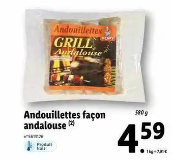 Lidl Andouillettes Façon Andalouse offre