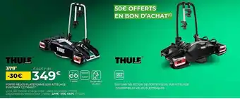 Feu Vert Porte-vélos Plateforme Sur Attelage Euroway G2 Thule, Sélection De Porte-vélos Sur Attelage Compatibles Vélos électriques Thu offre