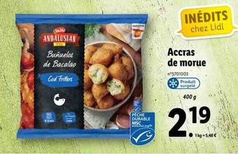 Lidl Accras De Morue offre