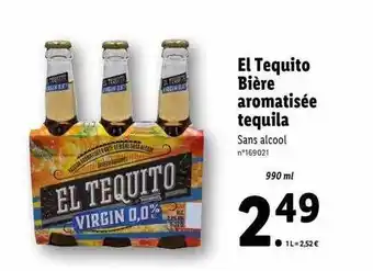 Lidl El Tequito Bière Aromatisée Tequila offre