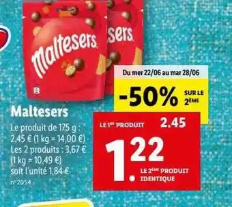 Lidl Maltesers offre