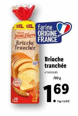 Brioche Tranchée