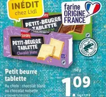 Lidl Petit Beurre Tablette offre