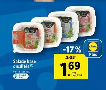 Lidl Salade Base Crudités offre