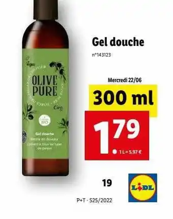 Lidl Gel Douche offre