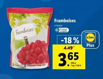 Lidl Framboises offre