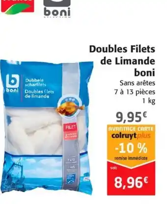 Colruyt Doubles Filets De Limande Boni offre