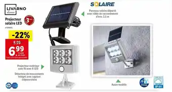 Lidl Projecteur Solaire Led Livarno Home offre
