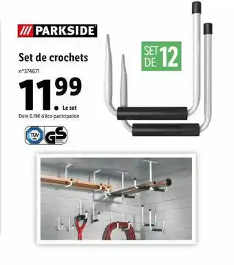 Lidl Set De Crochets Parkside offre