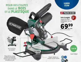 Lidl Scie à Onglet Parkside offre