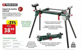 Lidl Support De Machine Universel Parkside offre