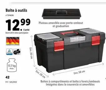 Lidl Boîte à Outils offre