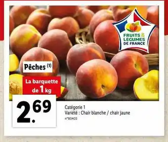 Lidl Pêches offre