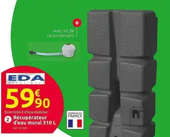 Mr Bricolage Récupérateur D'eau Mural 310l offre