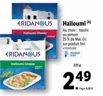 Lidl Halloumi offre