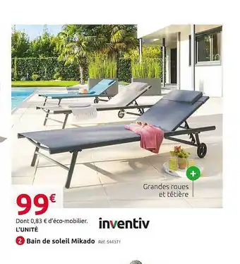 Mr Bricolage Inventiv Bain De Soleil Mikado offre