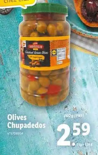 Lidl Olives Chupadedos offre