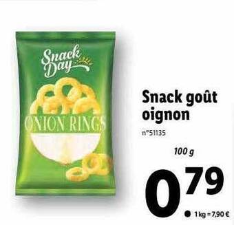 Lidl Snack Goût Oignon offre