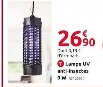 Mr Bricolage Lampe Uv Anti-insectes 9w offre