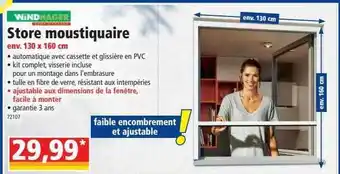 Norma Windhager Store Moustiquaire offre