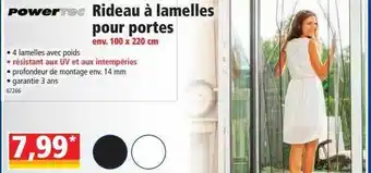 Norma Powertec Rideau à Lamelles Pour Portes offre