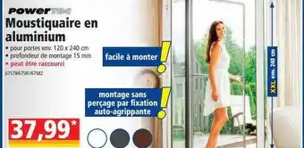 Norma Powertec Moustiquaire En Aluminium offre