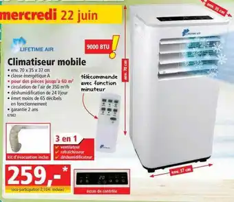 Norma Lifetime Air Climatiseur Mobile offre
