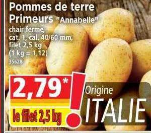 Norma Pommes De Terre Primeurs offre