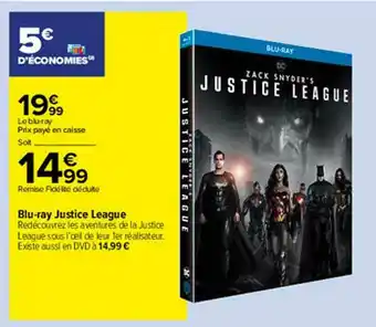 Carrefour Blu-ray Justice League offre