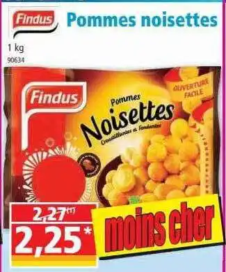 Pommes Noisettes Findus