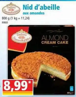 Norma Nid D'abeille Aux Amandes offre