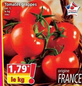 Norma Tomates Grappes offre
