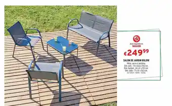 Trafic Salon De Jardin Oslow offre