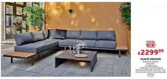 Trafic Salon De Jardin Bari offre