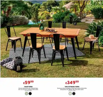 Trafic Table Extensible Ou Chaise Fabrik offre
