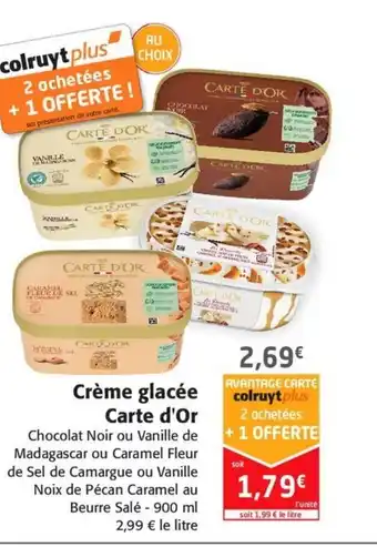 Colruyt Crème Glacée Carte d'Or offre