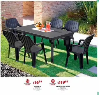 Trafic Chaise Alta, Table Extensible Bergen offre