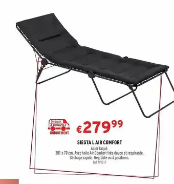 Trafic Siesta L'air Comfort offre